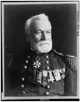 Major General Oliver Otis Howard, former commander of the Union Army of Tennessee. Photographic print, ca. 1908. Major General Oliver Otis Howard, former commander of the Union Army of Tennessee. Photographic print, ca. 1908.