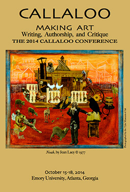 Callaloo Conference program, front cover.