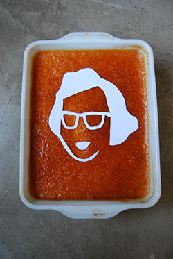 Brooke Hatfield experimented with several iterations of FLANnery O'Connor. Pictured above is version 2. Photograph by Brooke Hatfield. Courtesy of Brooke Hatfield.