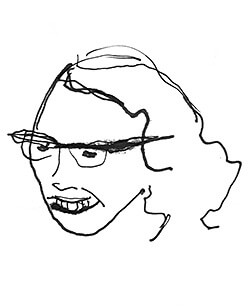 Travis Ekmark's art for the zine. Portrait by Travis Ekmark. Courtesy of Travis Ekmark and Brooke Hatfield.