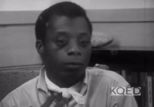 Still of James Baldwin, interviewed by Dr. Kenneth Clark, KQED, May 1963. For a clip from the interview, see https://www.youtube.com/watch?v=ENjmP-EaO7A.