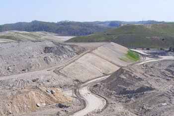 Aerial view of a strip mine on the south-southeast border of Robinson Forest, Kentucky, 2009. Photograph courtesy of Kentucky Heartwood.