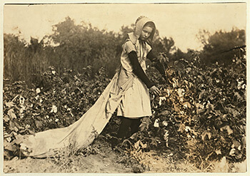 Figure 2. Callie Campbell, eleven years old. Pottawotamie County, Oklahoma, 1916. Photograph by Lewis Hine. Child Labor Collection, Library of Congress, LOT 7475, v. 2, no. 4594.