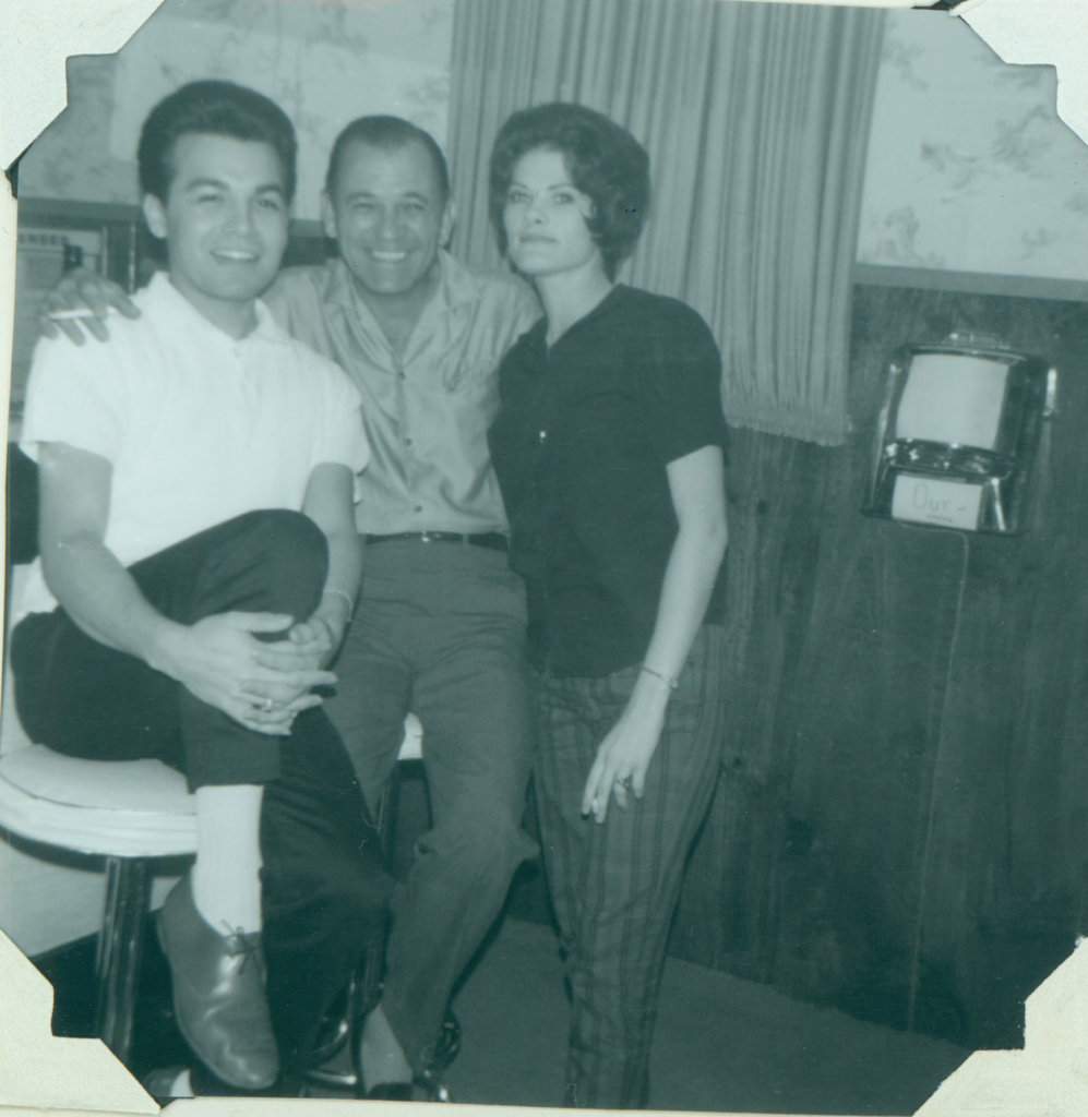 Carolyn Weathers and friends in the front lounge of The Country II, outside San Antonio, Texas, Spring 1963