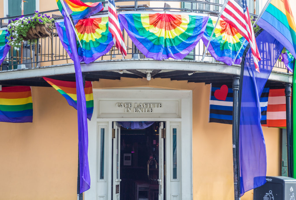 Café Lafitte in Exile, the oldest continuously operating gay bar in the United States, New Orleans, Louisiana, June 17, 2016.