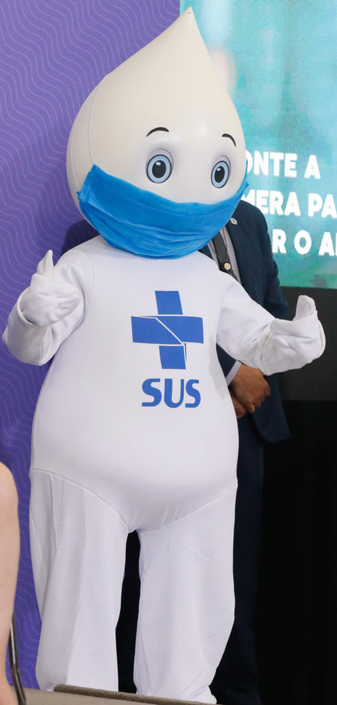 Zé Gotinha at the Launch of the National Vaccination Operational Plan, Brazil, December 16, 2020